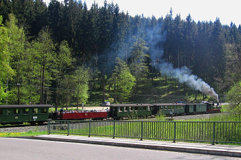 Die Preßnitztalbahn bei Jöhstadt
